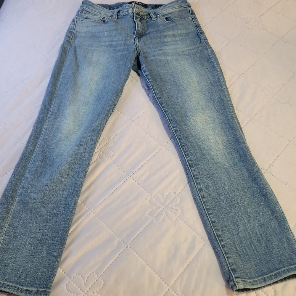 Lucky Brand Lolita Crop Jeans Womens 2/26 Medium Wash Stretch Denim 7WP10278U7